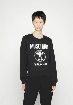 MOSCHINO DOUBLE QUESTION MARK - Sweatshirt - Fantasy Black -MOSCHINO SHOP 6aadf9b31b144374abc2e9726171ec63