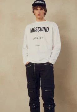 MOSCHINO MATTE EMERIZED - Cargo Trousers - Black -MOSCHINO SHOP 6aebc7b62f884cc9b44b762995a900f2