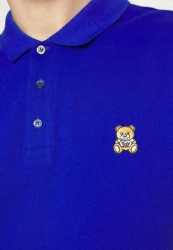 MOSCHINO Polo Shirt - Blue -MOSCHINO SHOP 6b2674db07c24f09a000b60286318158