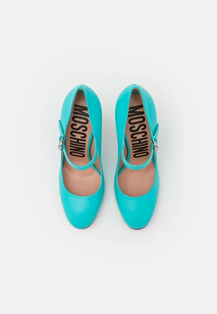MOSCHINO Classic Heels - Turquoise 5 MOSCHINO Classic Heels - Turquoise - Image 5