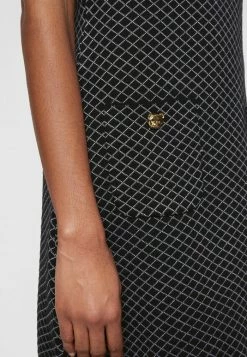 MOSCHINO TEDDY BUTTONS - Jumper Dress - Black -MOSCHINO SHOP 6bd3c8b98c174225b4608bfa37f406cf