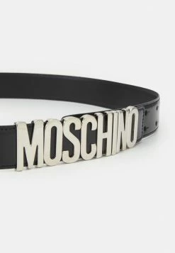MOSCHINO UNISEX - Belt - Fantasy Print Black -MOSCHINO SHOP 6c9461f4f6964b61a6aa106ba3a46a06