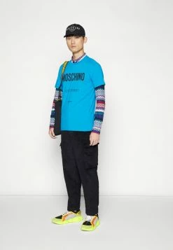 MOSCHINO Print T-shirt - Fantasy Light Blue -MOSCHINO SHOP 6ce0c918a016476b91c752756a479e9f