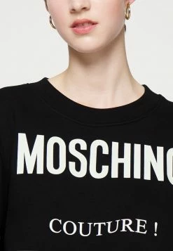 MOSCHINO INSTITUTIONAL LOGOS - Sweatshirt - Black -MOSCHINO SHOP 6cf9a22dd7374b66b8ce9fcb77b9e65c