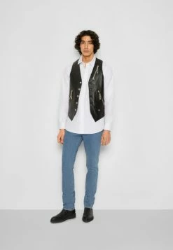 MOSCHINO OUTERWEAR - Waistcoat - Black -MOSCHINO SHOP 6cfca82ac28c4d7bad4c84f5b2dc0fc7