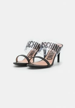 MOSCHINO Heeled Mules - Nero -MOSCHINO SHOP 6d5655425dd8423d80a04c5e393900ed