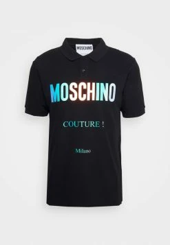 MOSCHINO UPPER BODY GARMENT - Polo Shirt - Fantasy Black -MOSCHINO SHOP 6de77ea1919e43c2804cf7dc226588bf