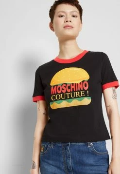 MOSCHINO DINER GROUP - Print T-shirt - Black -MOSCHINO SHOP 6f263dffc4cf45958987f41c15d0c241