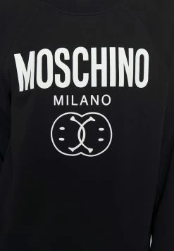 MOSCHINO DOUBLE SMILE - Sweatshirt - Fantasy Black -MOSCHINO SHOP 6f54d26024484b9e8c28ff42917ca26d