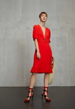 MOSCHINO TEDDY BUTTONS - Cocktail Dress / Party Dress - Red