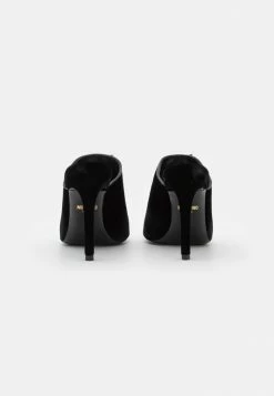 MOSCHINO Heeled Mules - Nero -MOSCHINO SHOP 7045055d0fc24dc78630c7bef73fad07