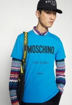 MOSCHINO Print T-shirt - Fantasy Light Blue -MOSCHINO SHOP 705d3f6c1f0c40909dd124cf53b0e6fe