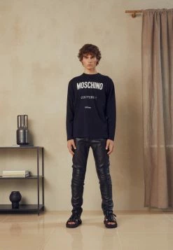 MOSCHINO UPPER BODY GARMENT - Long Sleeved Top - Black