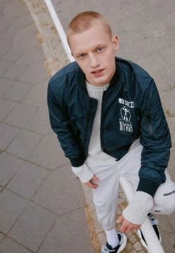 MOSCHINO Bomber Jacket - Black -MOSCHINO SHOP 70c2f06725464cc6bbf245107ecc2054