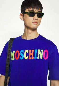 MOSCHINO Print T-shirt - Fantasy Light Blue -MOSCHINO SHOP 70c757b3c878467c8e5a4f248c5483d1