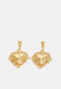 MOSCHINO EARRINGS - Earrings - Shiny Gold-coloured