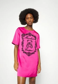 MOSCHINO EMBROIDERY BEAR - Day Dress - Violet -MOSCHINO SHOP 7223912daac24cb8908c38ce884e761c