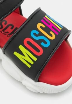 MOSCHINO UNISEX - Sandals - Black/multicolor -MOSCHINO SHOP 736e32469286459aa5c7e33f0b8d1df9