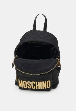 MOSCHINO QUILTED LOGO BACK PACK - Rucksack - Fantasy Black -MOSCHINO SHOP 73cebbfd971b46e8a76bc5ff53e8dc34