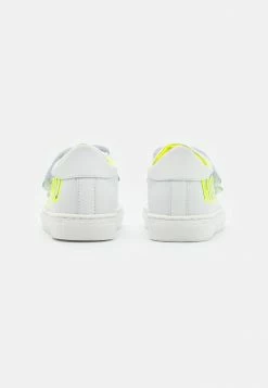 MOSCHINO UNISEX - Trainers - White/neon Yellow/sky Blue -MOSCHINO SHOP 7430fc876bf741848de14adb5d1c8828