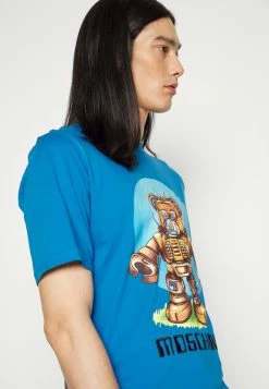 MOSCHINO Print T-shirt - Fantasy Blue -MOSCHINO SHOP 748779b028804cd6929a02ba45f3fe8c