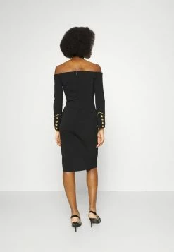 MOSCHINO BEAR BUTTONS - Cocktail Dress / Party Dress - Black -MOSCHINO SHOP 75056f94d3b646fba1912ad989789422