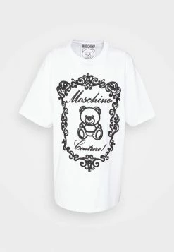 MOSCHINO EMBROIDERY BEAR - Print T-shirt - Fantasywhite -MOSCHINO SHOP 75473e347cb54bfab7cbfaa93e0a65da