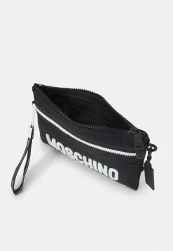 MOSCHINO UNISEX - Wash Bag - Black, White -MOSCHINO SHOP 75ee0db752a14ee8b45c2746541aba22