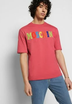 MOSCHINO Print T-shirt - Neon Pink -MOSCHINO SHOP 77a65a318a6b4e11bee669be60c5efb6