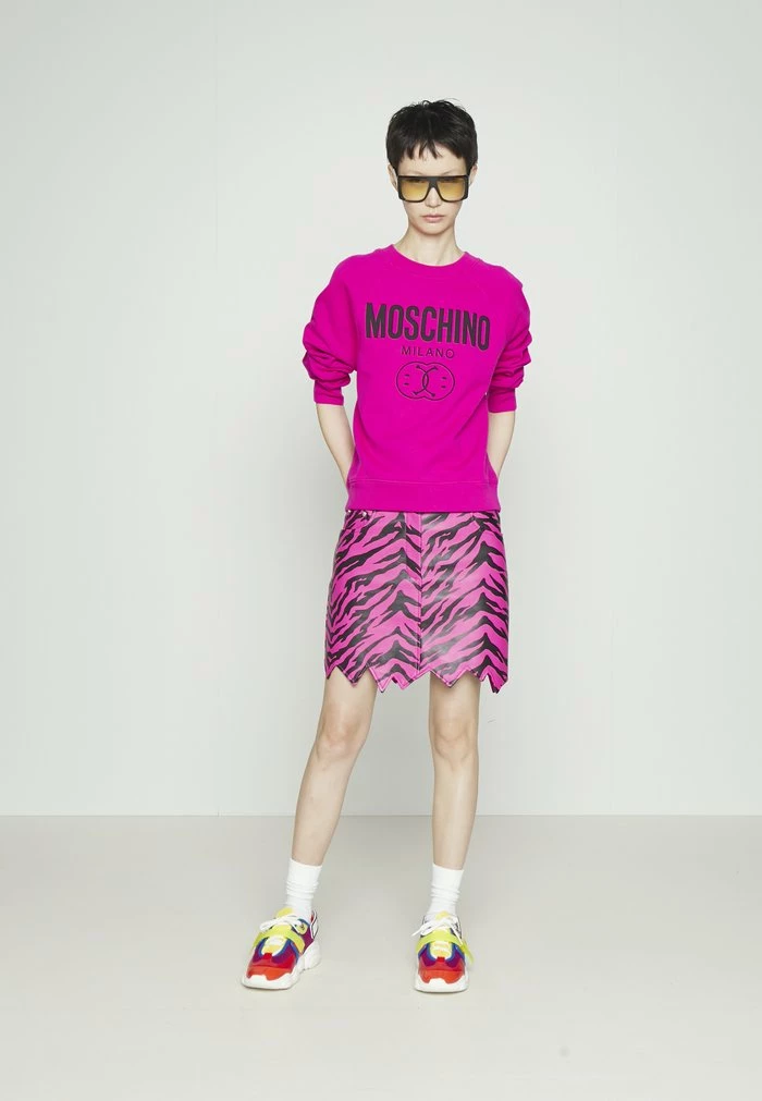 MOSCHINO DOUBLE SMILE - Sweatshirt - Fantasy Violet 2 MOSCHINO DOUBLE SMILE - Sweatshirt - Fantasy Violet - Image 2