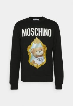 MOSCHINO MIRROR TEDDY BEAR - Sweatshirt - Fantasy Black -MOSCHINO SHOP 7925365e610644fdbb685f4172eaf6b0