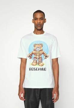 MOSCHINO Print T-shirt - Fantasy White -MOSCHINO SHOP 7a903bcf1ffb4311af1b3e8bcfb3be0c