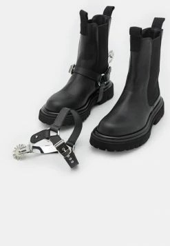 MOSCHINO Cowboy/biker Ankle Boot - Fantasy Color 13 MOSCHINO Cowboy/biker Ankle Boot - Fantasy Color -MOSCHINO SHOP 7e53e32f6db847e4b319f14aac971db4