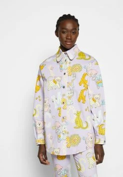 MOSCHINO LOGO CIRCUS - Button-down Blouse - Fantasy Violet -MOSCHINO SHOP 7f07871c203843d5a54043a4b80e47cd