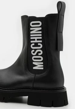 MOSCHINO MB24034G1F GA0 - Classic Ankle Boots - Black -MOSCHINO SHOP 7f4a5770b3c04f438abe4b479e0c06ec