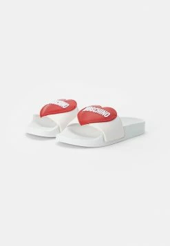 Alternative view of MOSCHINO Mules - White/red/white