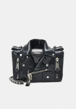 MOSCHINO BIKER BAG SHOULDER BAG - Across Body Bag - Black