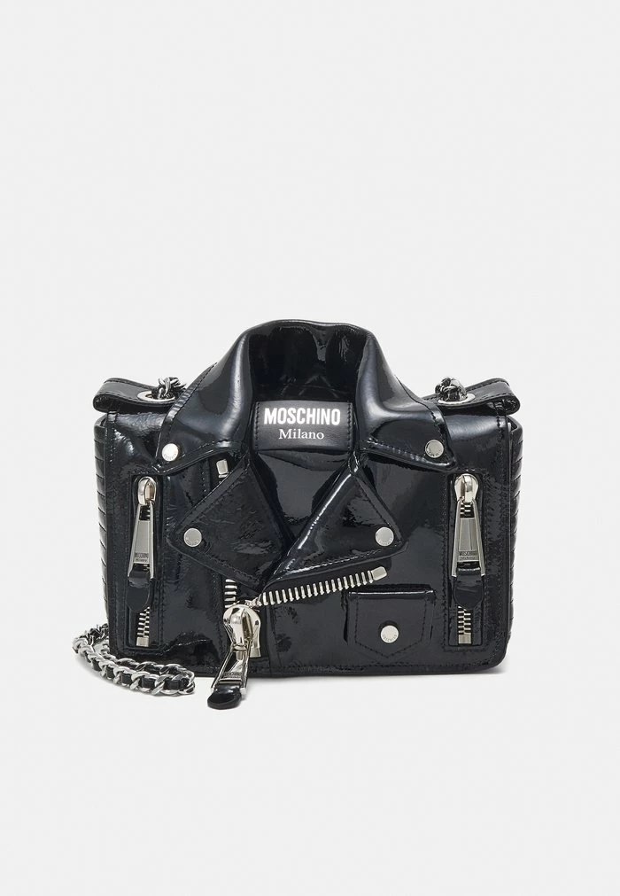 MOSCHINO BIKER BAG SHOULDER BAG - Across Body Bag - Black 1 MOSCHINO BIKER BAG SHOULDER BAG - Across Body Bag - Black