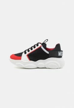 MOSCHINO UNISEX - Trainers - White/red