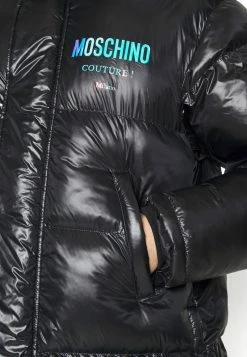 MOSCHINO LONG JACKET - Down Jacket - Fantasy Black -MOSCHINO SHOP 83e7ac254b5b45e49d716d4f53645d98