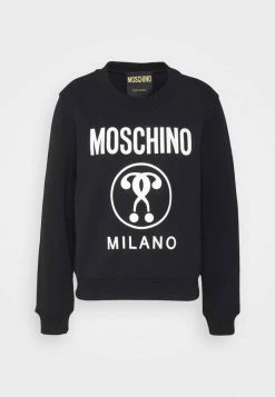 MOSCHINO DOUBLE QUESTION MARK - Sweatshirt - Fantasy Black -MOSCHINO SHOP 85299a6255b84b7fa94820f83c1f5363