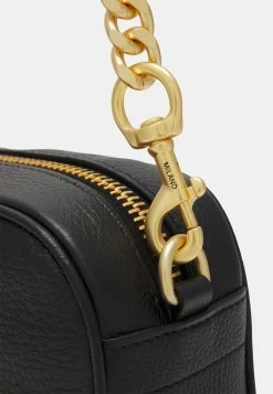 MOSCHINO LETTERING SHOULDER BAG - Across Body Bag - Black -MOSCHINO SHOP 85519fdd1d4d4c6687418e94b7b22ca6