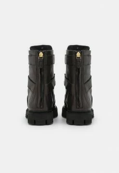 MOSCHINO Cowboy/biker Ankle Boot - Nero -MOSCHINO SHOP 85b23343601b42e2b0b4aa9c6a5a2abc