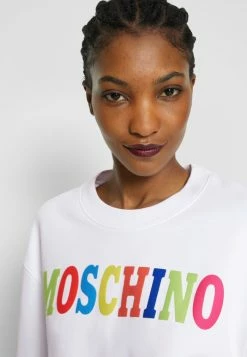 MOSCHINO LOGO - Sweatshirt - White -MOSCHINO SHOP 85d61e641b4949bda1b754723a01be6c