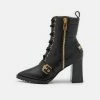 MOSCHINO Lace-up Ankle Boots - Nero