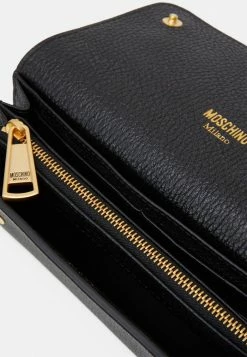MOSCHINO LETTERING WALLET - Wallet - Black -MOSCHINO SHOP 873a1dfeb55640b0aede41647a1a1777