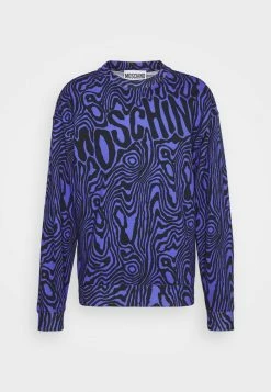 MOSCHINO Sweatshirt - Black/blue -MOSCHINO SHOP 8848182feef74fdf95ac1d191199f7be