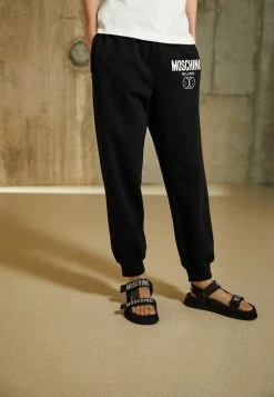 MOSCHINO DOUBLE SMILE - Tracksuit Bottoms - Fantasy Black -MOSCHINO SHOP 8852b739e204455e9b6d4ba0df8f39de