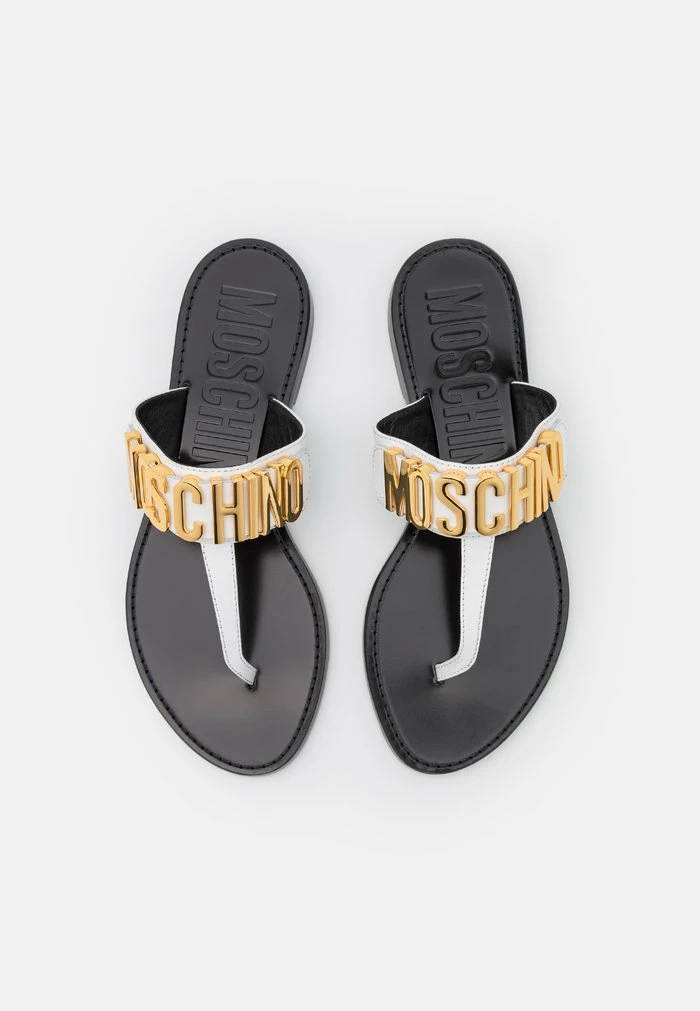 MOSCHINO T-bar Sandals - Bianco 5 MOSCHINO T-bar Sandals - Bianco - Image 5