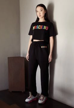 MOSCHINO LOGO - Tracksuit Bottoms - Black